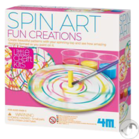 ⁦אומנות בסביבון - Spin Art -ציור דפוסים בצבע מבית 4M ארה"ב⁩ – תמונה ⁦4⁩