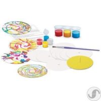 ⁦אומנות בסביבון - Spin Art -ציור דפוסים בצבע מבית 4M ארה"ב⁩ – תמונה ⁦5⁩