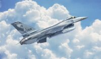 ⁦מודל להדבקה של מטוס קרב אמריקאי דגם F-16A Fighting Falcon 1:48 מבית ITALERI⁩ – תמונה ⁦2⁩