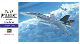דגם מטוס להרכבה F-18E מטוס קרב אמריקאי דגם מבית Hasegawa