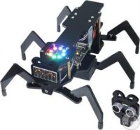 ⁦ערכת רובוט נמלה לתכנות עם בקר תואם ארדואינו כולל מטריצת לד חיישן אולטרסוני ושלט רחוק מבית Freenove⁩ – תמונה ⁦13⁩