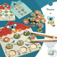 ⁦Pinstou - פינצו משחק מיומנות בנושא ספירה וקשר עין יד לפעוטות  מבית DJECO צרפת⁩ – תמונה ⁦5⁩