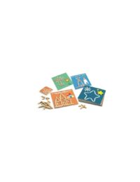 ⁦משחק התפתחות העתקה במקלות  בנושא ספירה ומידות אורך Eduludo Batonnets  מבית DJECO צרפת⁩ – תמונה ⁦3⁩