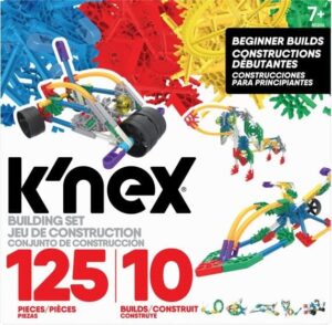 קונקס קלאסיק בנייה למתחילים - ערכת הרכבה 125 חלקים 10 דגמים מבית K'nex Beginner Builds - קנקס