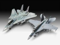 ⁦2 דגמי מטוסים להרכבה F-14D ו F-18E 2 מטוסי קרב מהסרט  Top Gun Maverick Movie Set בקנה מידה של 1:72 מבית Revell⁩ – תמונה ⁦2⁩