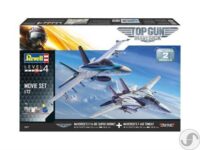 ⁦2 דגמי מטוסים להרכבה F-14D ו F-18E 2 מטוסי קרב מהסרט  Top Gun Maverick Movie Set בקנה מידה של 1:72 מבית Revell⁩ – תמונה ⁦12⁩