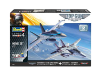 ⁦2 דגמי מטוסים להרכבה F-14D ו F-18E 2 מטוסי קרב מהסרט  Top Gun Maverick Movie Set בקנה מידה של 1:72 מבית Revell⁩ – תמונה ⁦8⁩