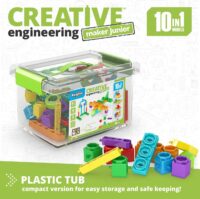 ⁦ערכת הרכבה אנג'ינו  Creative Engineering Junior להרכבת 10 מודלים הנדסיים לגילאי 4 ומעלה⁩ – תמונה ⁦2⁩