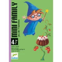 משחק קלפים לילדים - רביעיות משפחות -mini family משחק קלפים ייחודי לילדים מבית Djeco צרפת