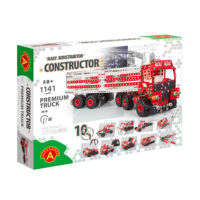 הרכבה ממתכת לילדים עם הברגה - Premium Truck עם 1141 חלקים 10 דגמים מסדרת CONSTRUCTOR מבית ALEXANDER