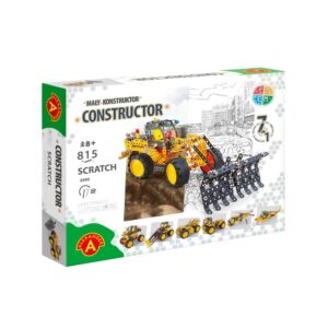הרכבה ממתכת לילדים עם הברגה - SCRATCH עם 815 חלקים 7 דגמים מסדרת CONSTRUCTOR מבית ALEXANDER