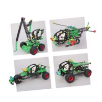 ⁦הרכבה ממתכת לילדים עם הברגה - MANTA עם 443 חלקים 5 דגמים מסדרת CONSTRUCTOR מבית ALEXANDER⁩ – תמונה ⁦2⁩