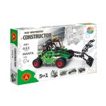 הרכבה ממתכת לילדים עם הברגה - MANTA עם 443 חלקים 5 דגמים מסדרת CONSTRUCTOR מבית ALEXANDER