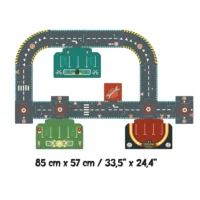 ⁦משחק התפתחות פאזל בניית כבישים - קרייזי מוטורס סיבוב בעיר פאזל לבניית מסלולים שונים מבית DJECO⁩ – תמונה ⁦4⁩