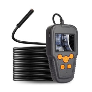 אנדוסקופ עצמאי מצלמת נחש באורך 5 מטר עם מסך מובנה LCD חסינה למים ועם איכות צילום Full HD 1080P וקוטר עדשה 3.9 מ"מ