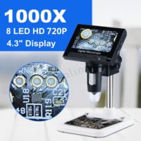 ⁦מיקרוסקופ דיגיטלי עם מסך 4.3 אינץ' הגדלה X1000 באיכות HD⁩ – תמונה ⁦6⁩