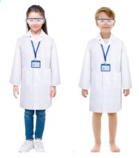 ⁦חלוק מעבדה לילדים משולב משקפי מגן – לחוקרים צעירים ואלקטרונאים מבית IMAKE⁩ – תמונה ⁦2⁩