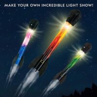 ⁦ערכה מדעית לילדים - Light-Up Air Rockets שיגור רקטות זוהרות בלחץ אוויר מבית National Geographic⁩ – תמונה ⁦2⁩