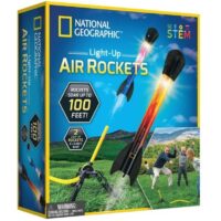 ערכה מדעית לילדים - Light-Up Air Rockets שיגור רקטות זוהרות בלחץ אוויר מבית National Geographic