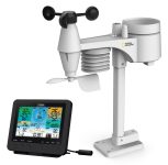תחנת מזג אוויר מטאורולוגית לחיזוי אקלים WiFi Color Weather Center
