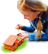 ⁦ערכת בנייה מלבנים ומלט - הבית הקטן לילדים מבית teifoc גרמניה⁩ – תמונה ⁦4⁩