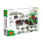 הרכבה ממתכת לילדים עם הברגה - Super Truck עם 867 חלקים 10 דגמים מסדרת CONSTRUCTOR מבית ALEXANDER