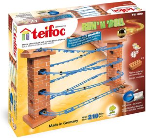ערכת בנייה מלבנים ומלט - גשר הגולות  - Run n Roll Marble Run מבית teifoc גרמניה
