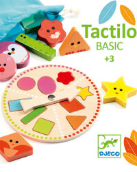 משחק התפתחות זיהוי צורות גאומטריות במישוש Tactilo Basic מבית Djeco צרפת