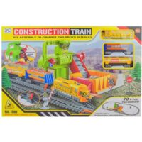 Construction Train - מסלול פסי רכבת להרכבה עם רכבת משא חשמלית ותחנת העמסה