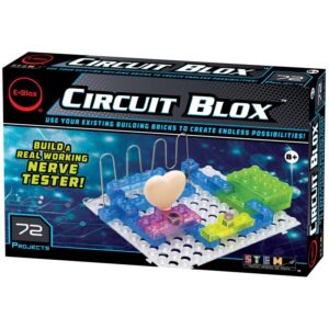 ערכת הרכבה בנושא אלקטרוניקה - חיישן עצב Circuit Blox מ35 חלקים עם 72 ניסויים מבית e-blox
