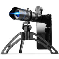 טלסקופ לסמארטפון 20X-40X - משקפת חד עינית מקצועית עם זום משתנה והגדלה עד פי 40 מבית APEXEL