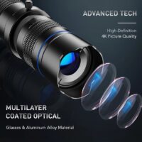 ⁦טלסקופ לסמארטפון 20X-40X - משקפת חד עינית מקצועית עם זום משתנה והגדלה עד פי 40 מבית APEXEL⁩ – תמונה ⁦9⁩