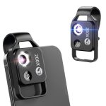 מיקרוסקופ לסמארטפון X200 עם תאורה - מיקרוסקופ אופטי X200  אוניברסלי מבית APEXEL