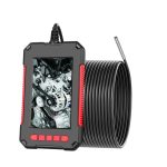 מצלמת נחש אנדוסקופ עם מסך מובנה LCD 4.3  באורך 10 מטר  איכות צילום Full HD 1080P וקוטר עדשה 3.9 מ"מ