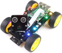 ערכת הרחבה לרספברי פיי - רכב רובוטי 4WD ללימוד תכנות עם בקר Raspberry Pi