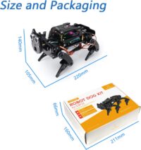 ⁦ערכת כלב רובוטי לתכנות עם בקר מסוג ESP32 לבניית רובוט נשלט דרך אפליקציה דרך הסמארטפון⁩ – תמונה ⁦2⁩