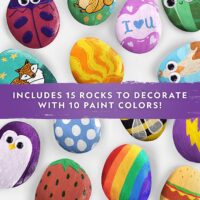 ⁦ערכת יצירה River Rock Craft Kit - אבני נחל - ערכה לאומן המתחיל מבית National Geographic⁩ – תמונה ⁦3⁩