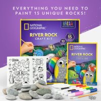 ⁦ערכת יצירה River Rock Craft Kit - אבני נחל - ערכה לאומן המתחיל מבית National Geographic⁩ – תמונה ⁦6⁩