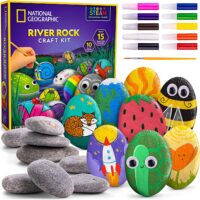 ⁦ערכת יצירה River Rock Craft Kit - אבני נחל - ערכה לאומן המתחיל מבית National Geographic⁩ – תמונה ⁦8⁩