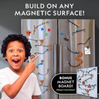 ⁦ערכת מסלול גולות מגנטי 100 חלקים - Magnetic Marble Run מבית National Geographic⁩ – תמונה ⁦5⁩