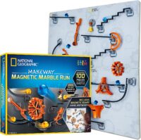 ערכת מסלול גולות מגנטי 100 חלקים - Magnetic Marble Run מבית National Geographic