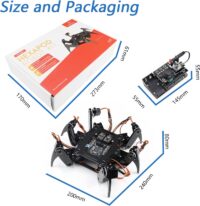 ⁦ערכה לבניית רובוט עכביש בסביבת ארדואינו Arduino הנשלט דרך תוכנה שלט או אפליקציית טלפון - Freenove Hexapod Robot⁩ – תמונה ⁦3⁩