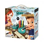 ערכת יצירה לילדים חריטה על עץ ומתכת Professional Studio Engraving - מבית Buki צרפת