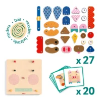 ⁦CreaFaces - פרצופיאדה - משחק התפתחות ומיומנות לפעוטות להרכבת פרצופים שונים מבית DJECO צרפת⁩ – תמונה ⁦2⁩