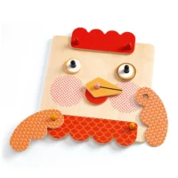 ⁦CreaFaces - פרצופיאדה - משחק התפתחות ומיומנות לפעוטות להרכבת פרצופים שונים מבית DJECO צרפת⁩ – תמונה ⁦3⁩