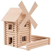 ⁦ערכת בניה מעץ לילדים מבולי עץ לבניית 12 מודלים של מבני עץ וטחנות רוח מסדרת VARIO מבית Walachia צ'כיה⁩ – תמונה ⁦7⁩