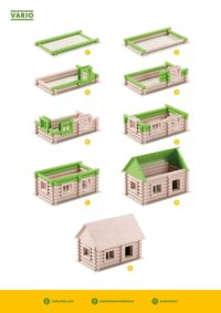 ⁦ערכת בניה מעץ לילדים מבולי עץ לבניית 12 מודלים של מבני עץ וטחנות רוח מסדרת VARIO מבית Walachia צ'כיה⁩ – תמונה ⁦10⁩