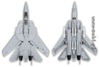 ⁦ערכת מודל להרכבה מבלוקים של מטוס F-14A Tomcat מהסרט TOP GUN מבית COBI⁩ – תמונה ⁦9⁩