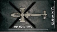 ⁦ערכת מודל להרכבה מבלוקים של מסוק קרב אפאצ'י AH-64 מבית COBI⁩ – תמונה ⁦5⁩