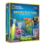 ערכת ניסויים בכימיה Amazing Reactions Chemistry Set - תגובות מדהימות עם 10 ניסויים מבית National Geographic
